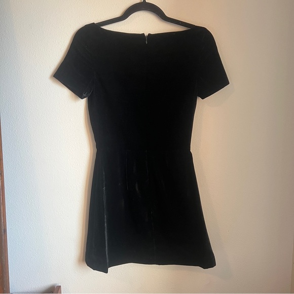 Ashley Williams London Cobweb Mini Dress - Black velvet and crystal spiderwebs - Picture 4 of 6